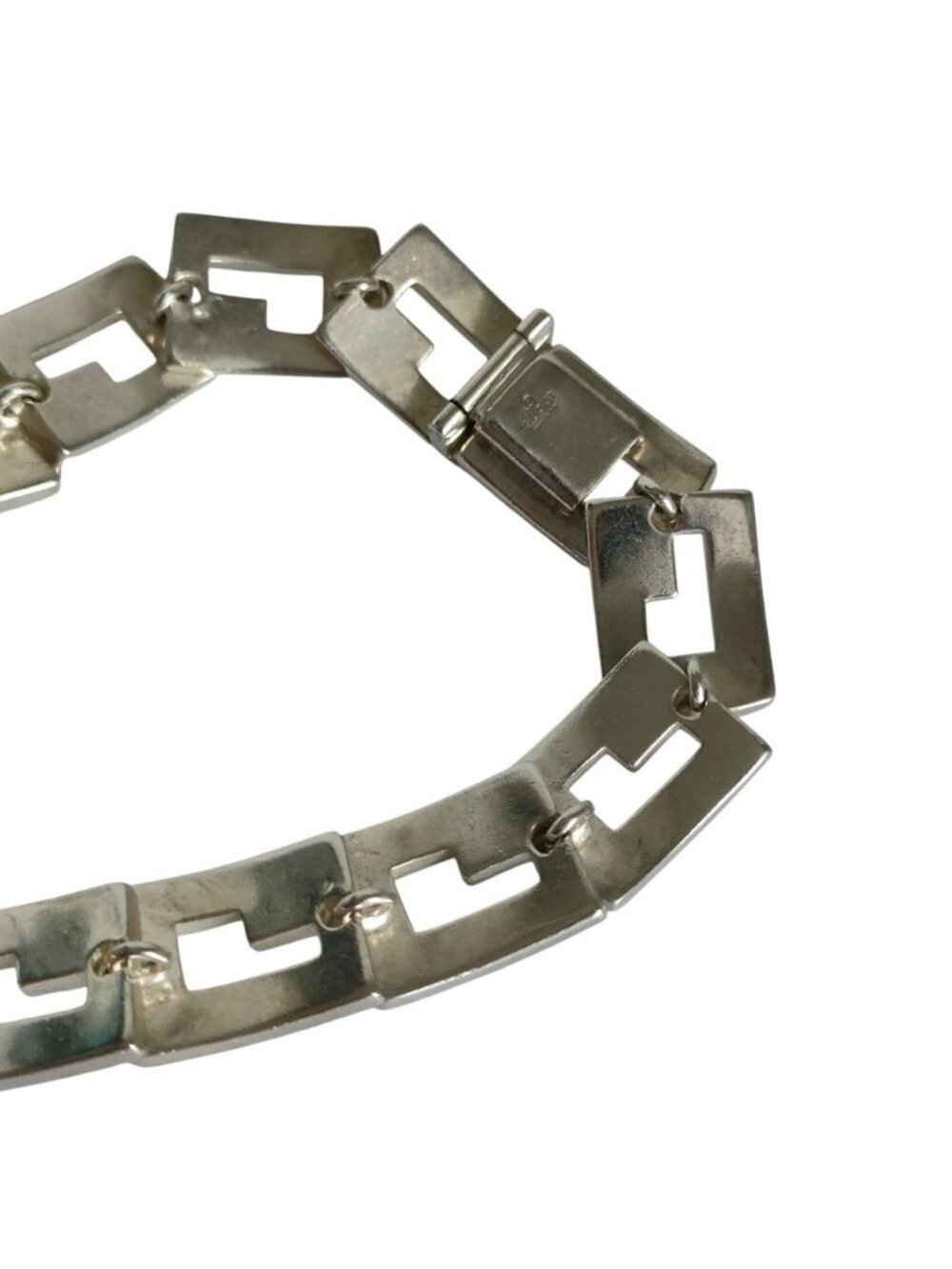 Gucci Vintage 925 Logo Link Bracelet Silver - Picture 4 of 8